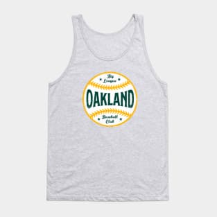 Oakland Retro Big League Baseball - Green Tank Top